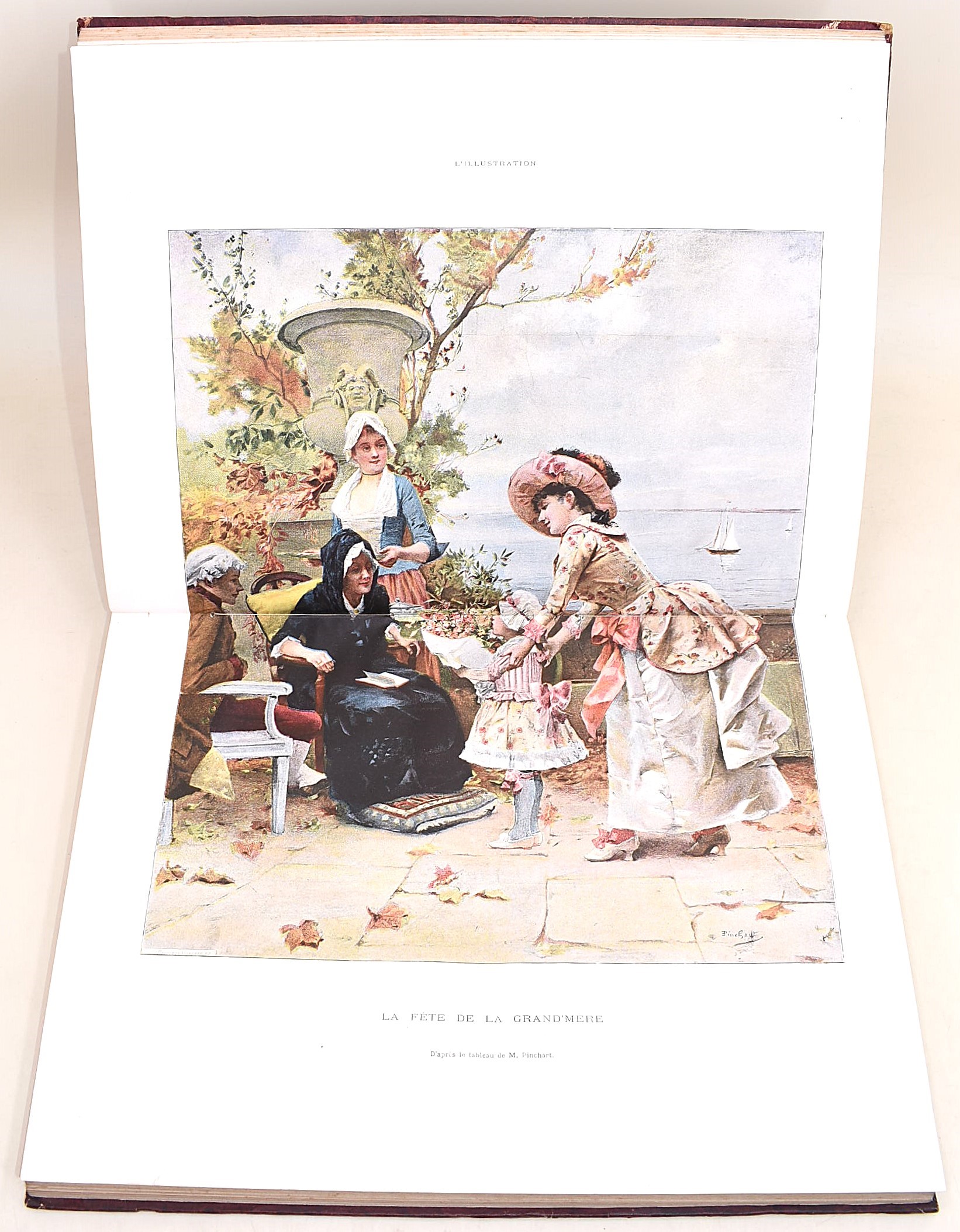 L’Illustration, raccolta di 12 volumi (annate 1848–1890), con numerose illustrazioni nel testo
