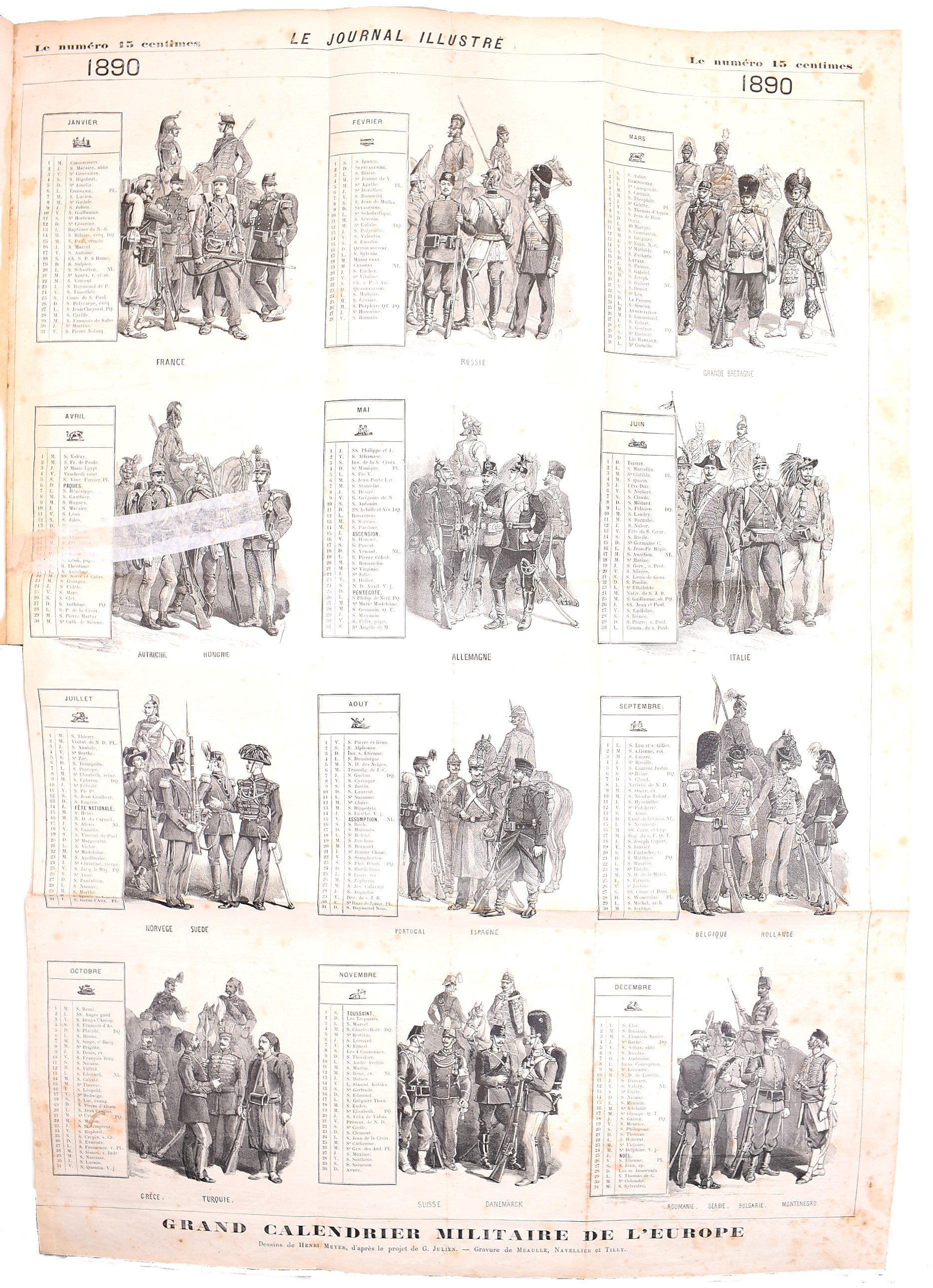 Periodici illustrati francesi, “Le Journal Illustré” (1890), “Le Petit Journal. Supplément illust...