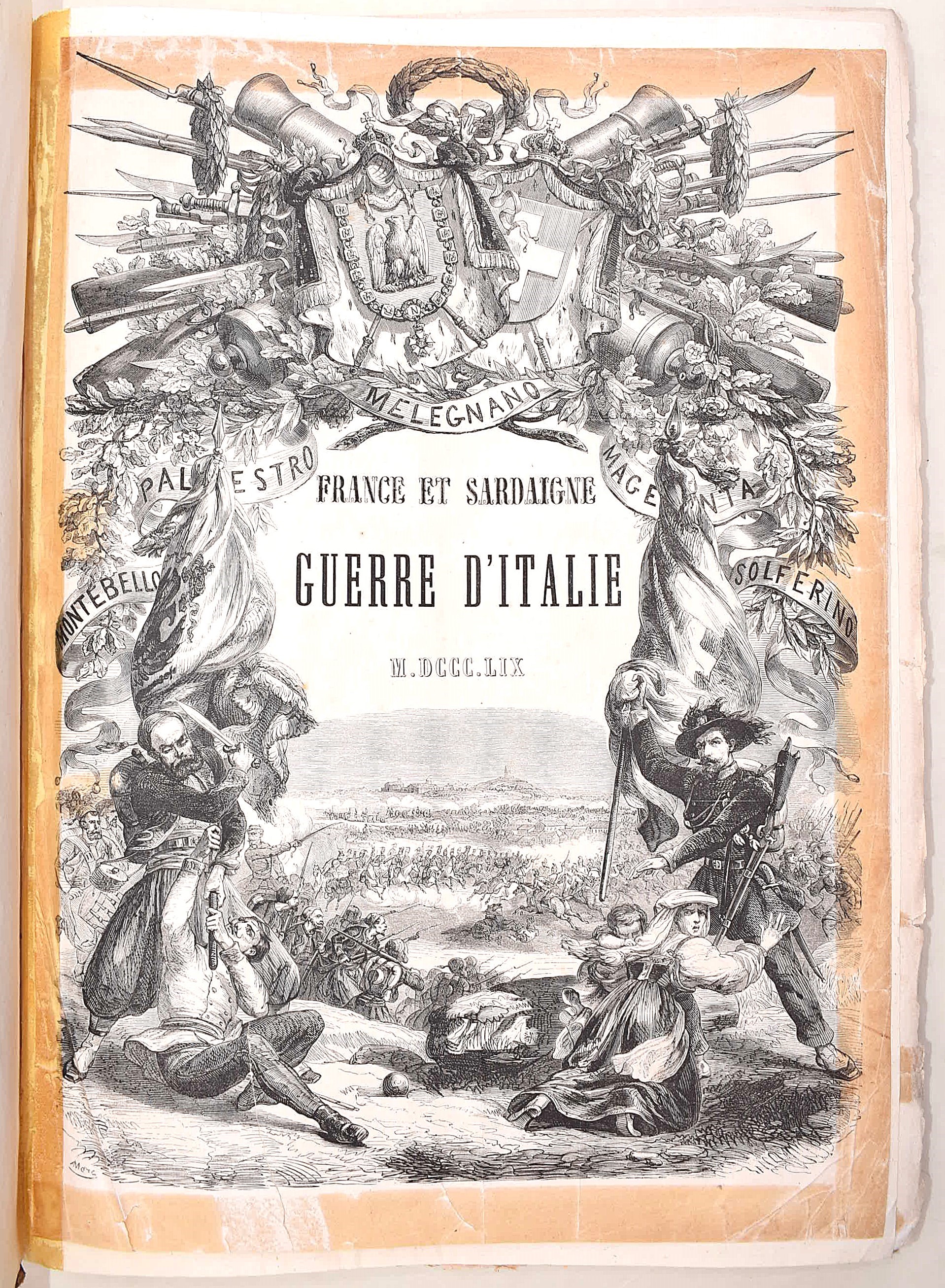 France et Sardaigne, Guerre d'Italie (1859), volume in-4° con illustrazioni