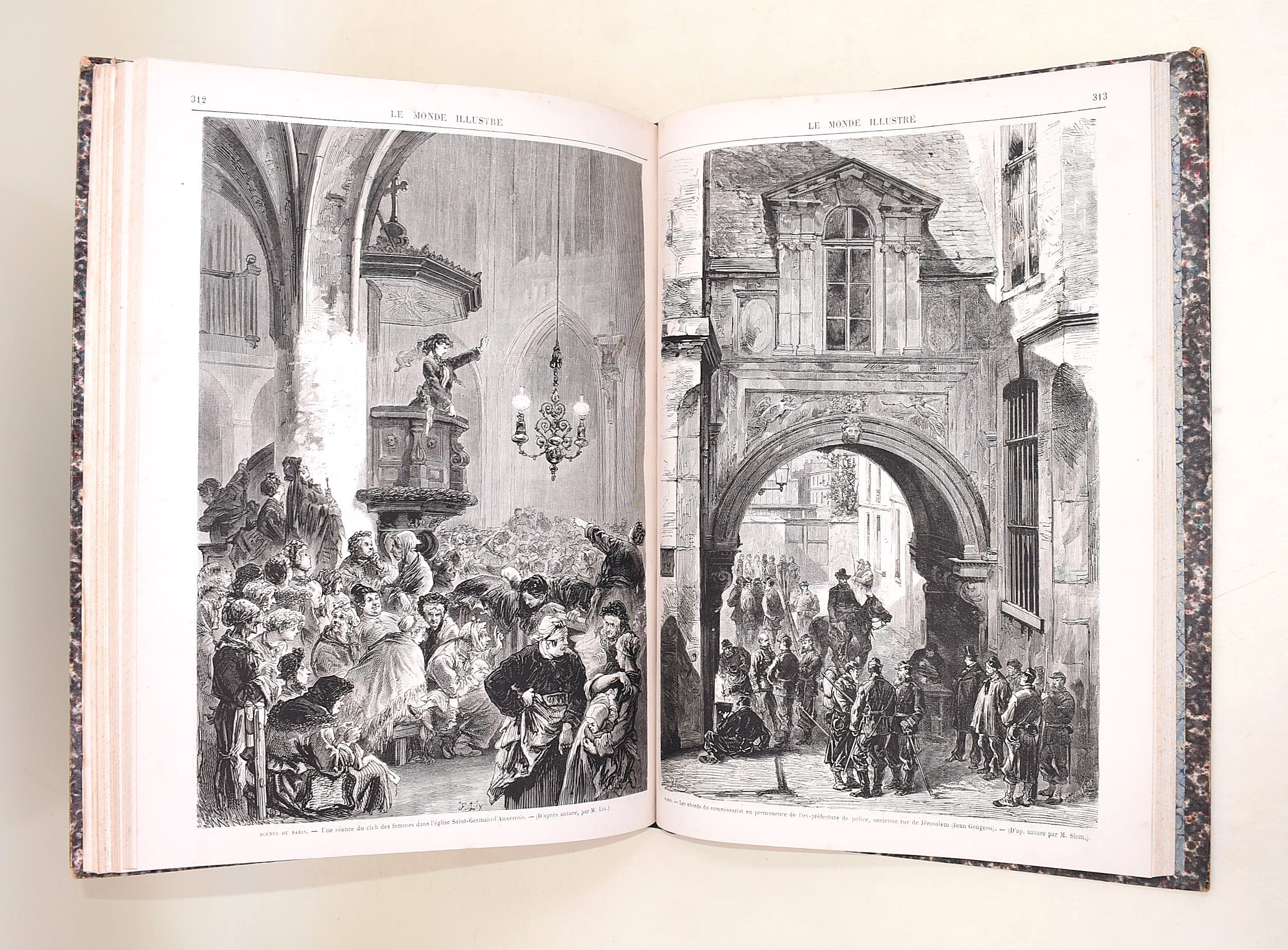 Le Monde Illustré, Tome XXVIII (1871), due volumi in quarto