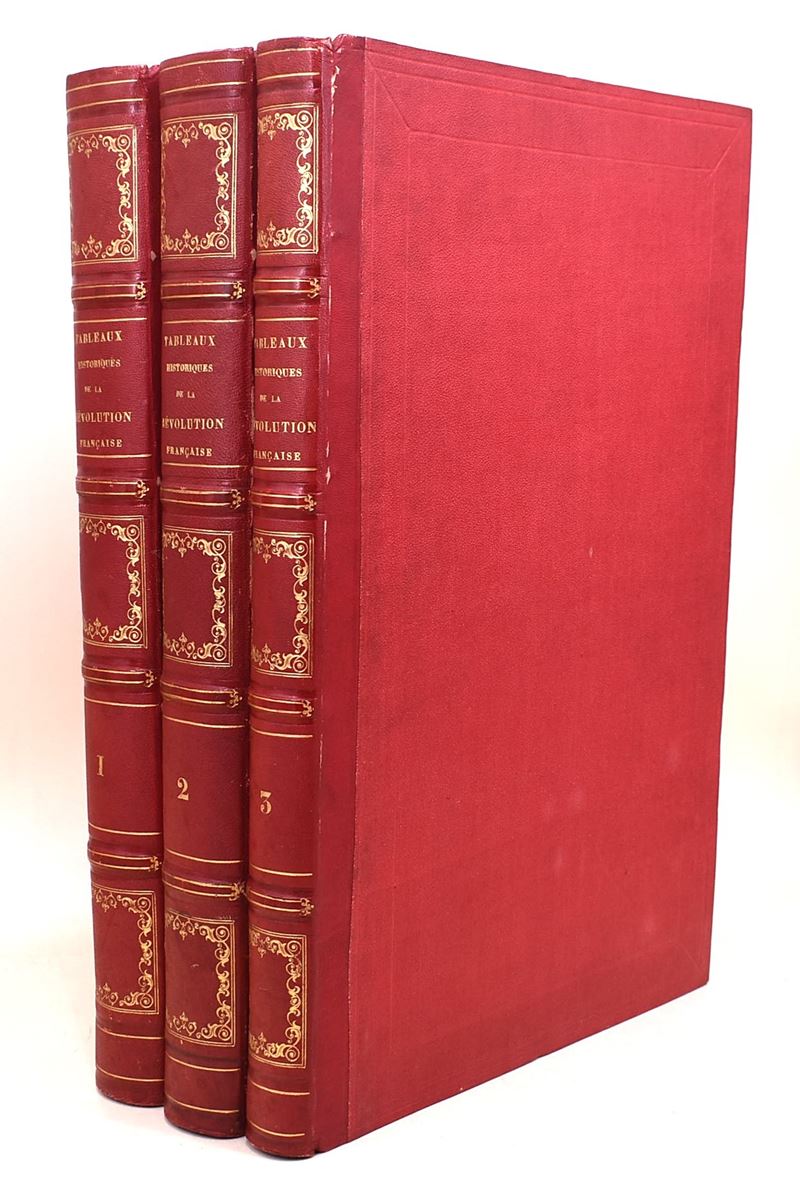 Paris, 1804, Collezione completa dei «Tableaux historiques de la Révolution française», 3 volumi ...
