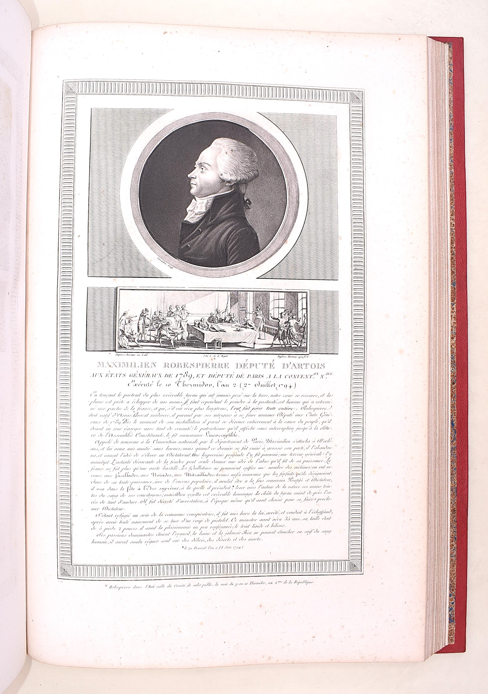 Paris, 1804, Collezione completa dei «Tableaux historiques de la Révolution française», 3 volumi ...