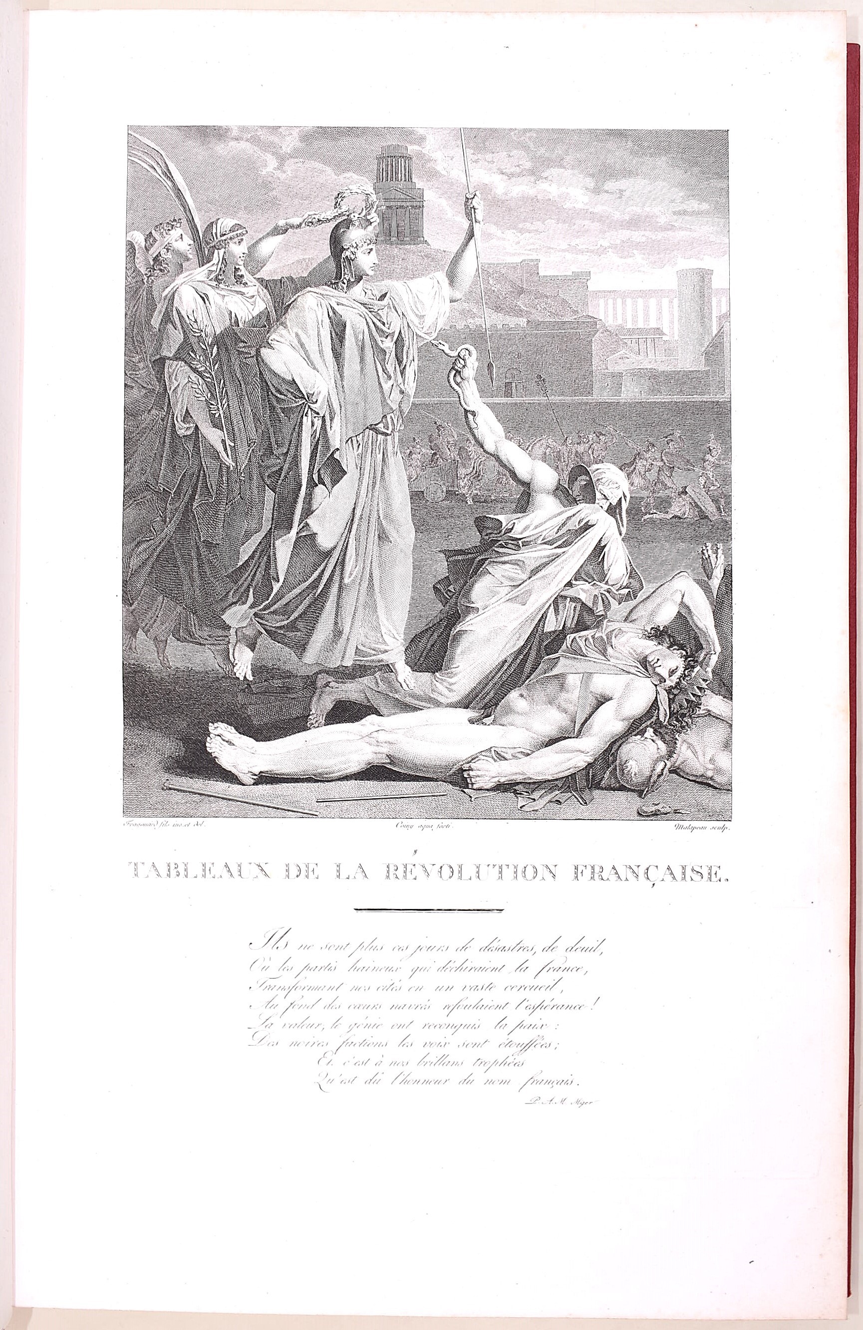 Paris, 1804, Collezione completa dei «Tableaux historiques de la Révolution française», 3 volumi ...