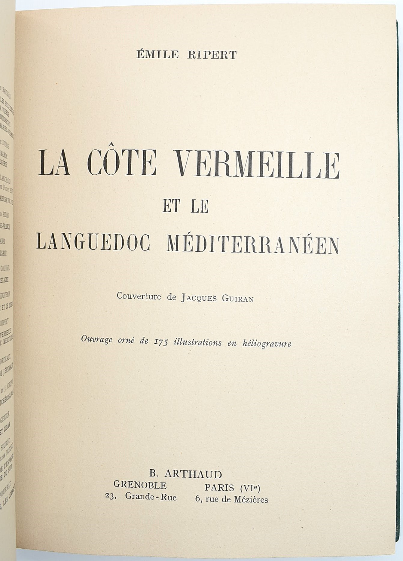 Émile Ripert, La Côte Vermeille et le Languedoc Méditerranéen