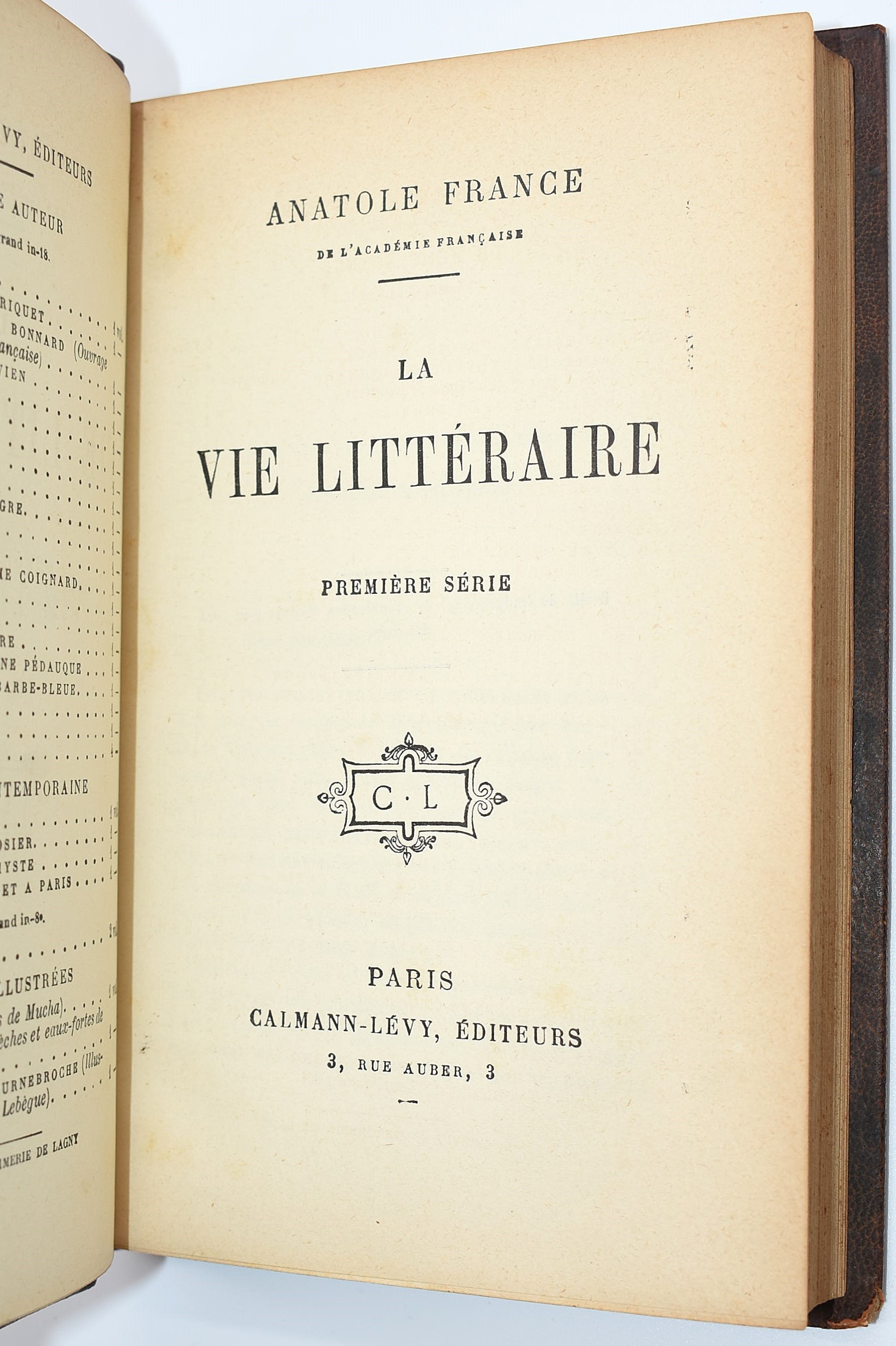 France, Anatole: la Vie Littéraire, s.D.