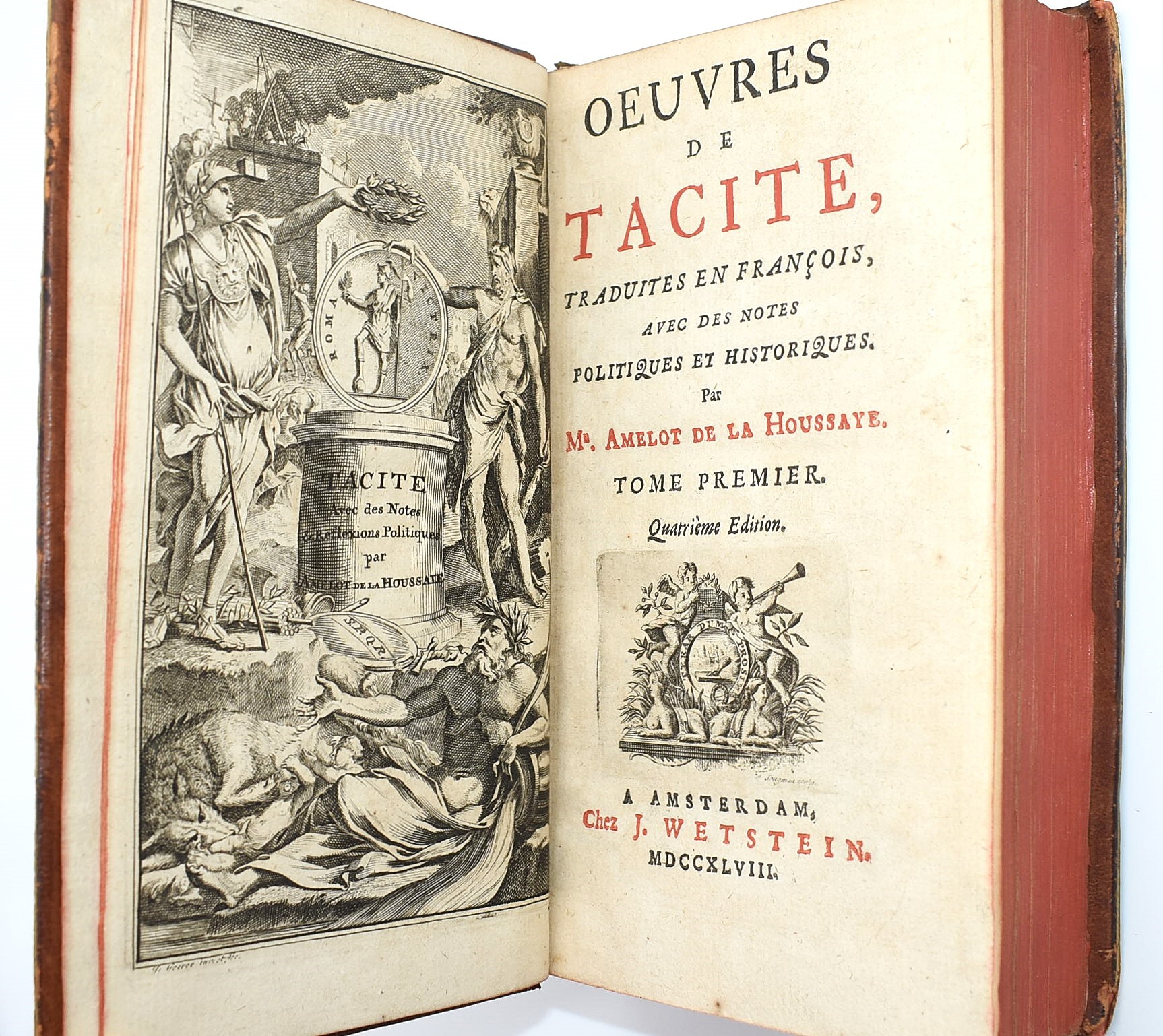 Tacite, Œuvres traduite en françois e Connaissance de la mythologie (edizioni del XVIII secolo)