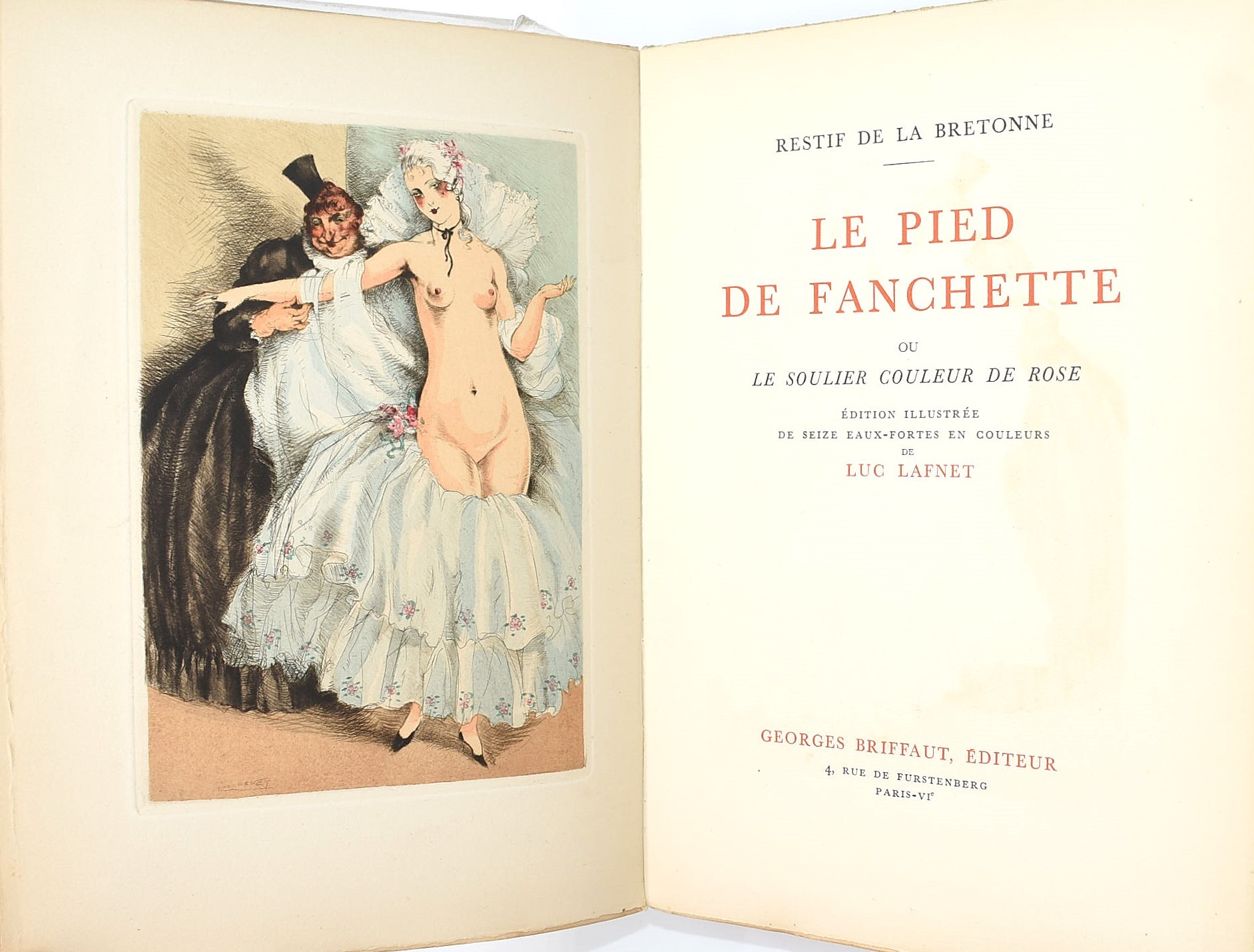 De La Bretonne, Restif: Le pied de fanchette ou le soulier coleur de Rose