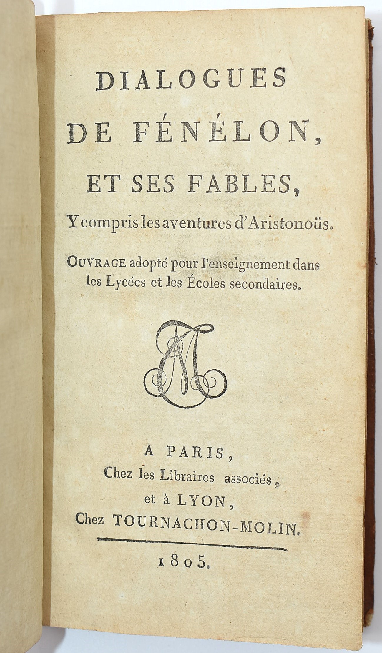 Fénélon, Dialogues de Fénélon, et ses Fables, 1805