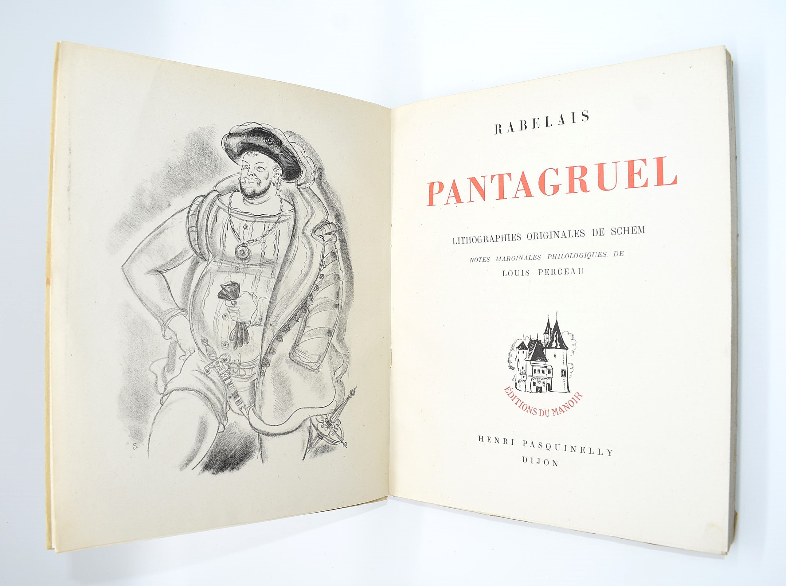 Rabelais, Pantagruel. Lithographies de Schem, 1946 (2 volumi)