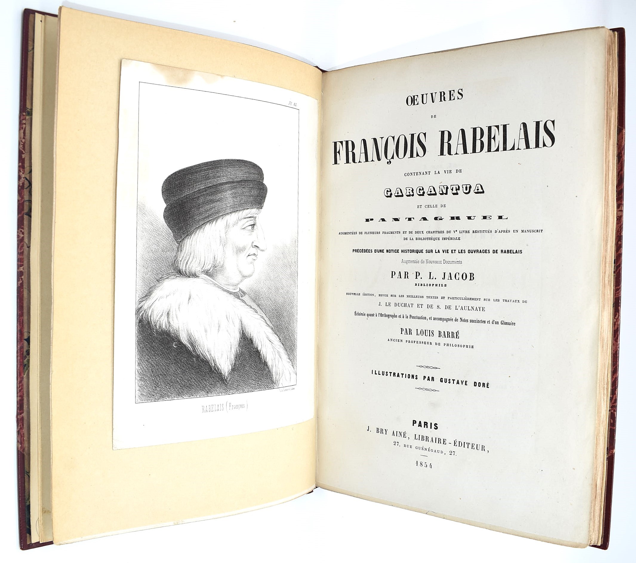 Rabelais, Œuvres de Rabelais contenant la vie de Gargantua et celle de Pantagruel