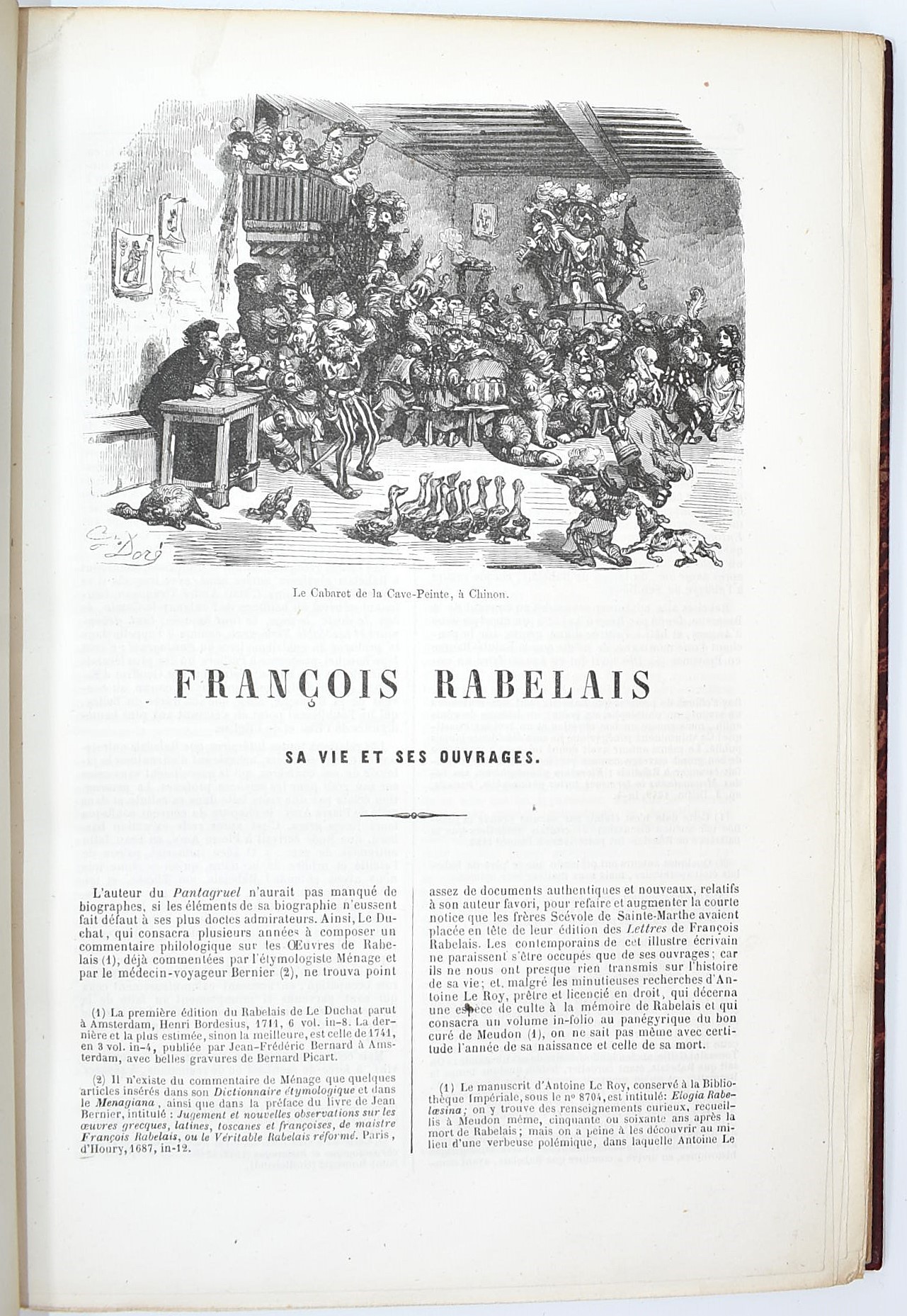 Rabelais, Œuvres de Rabelais contenant la vie de Gargantua et celle de Pantagruel