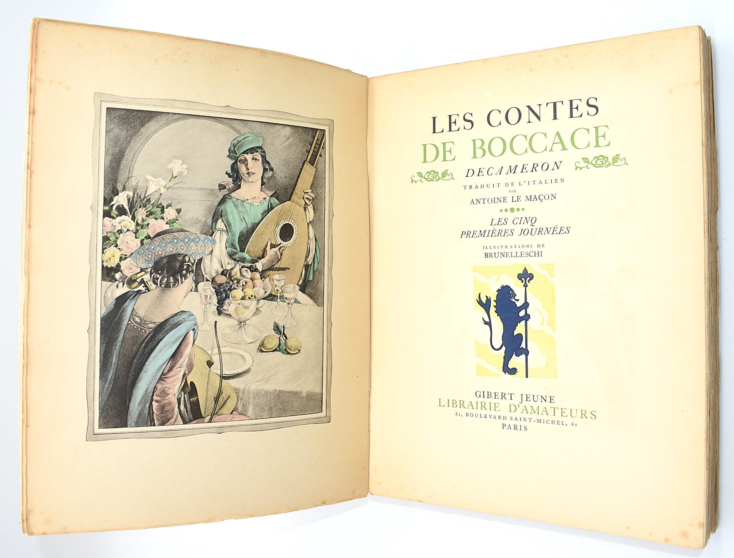 Antoine Le Maçon, Les Contes de Boccace. Decameron (traduzione dall’italiano), 1934