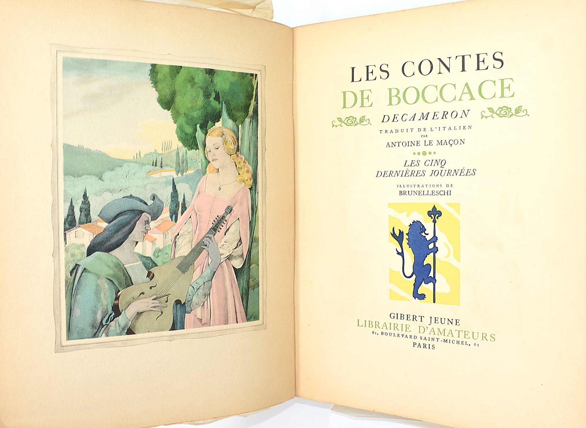 Antoine Le Maçon, Les Contes de Boccace. Decameron (traduzione dall’italiano), 1934