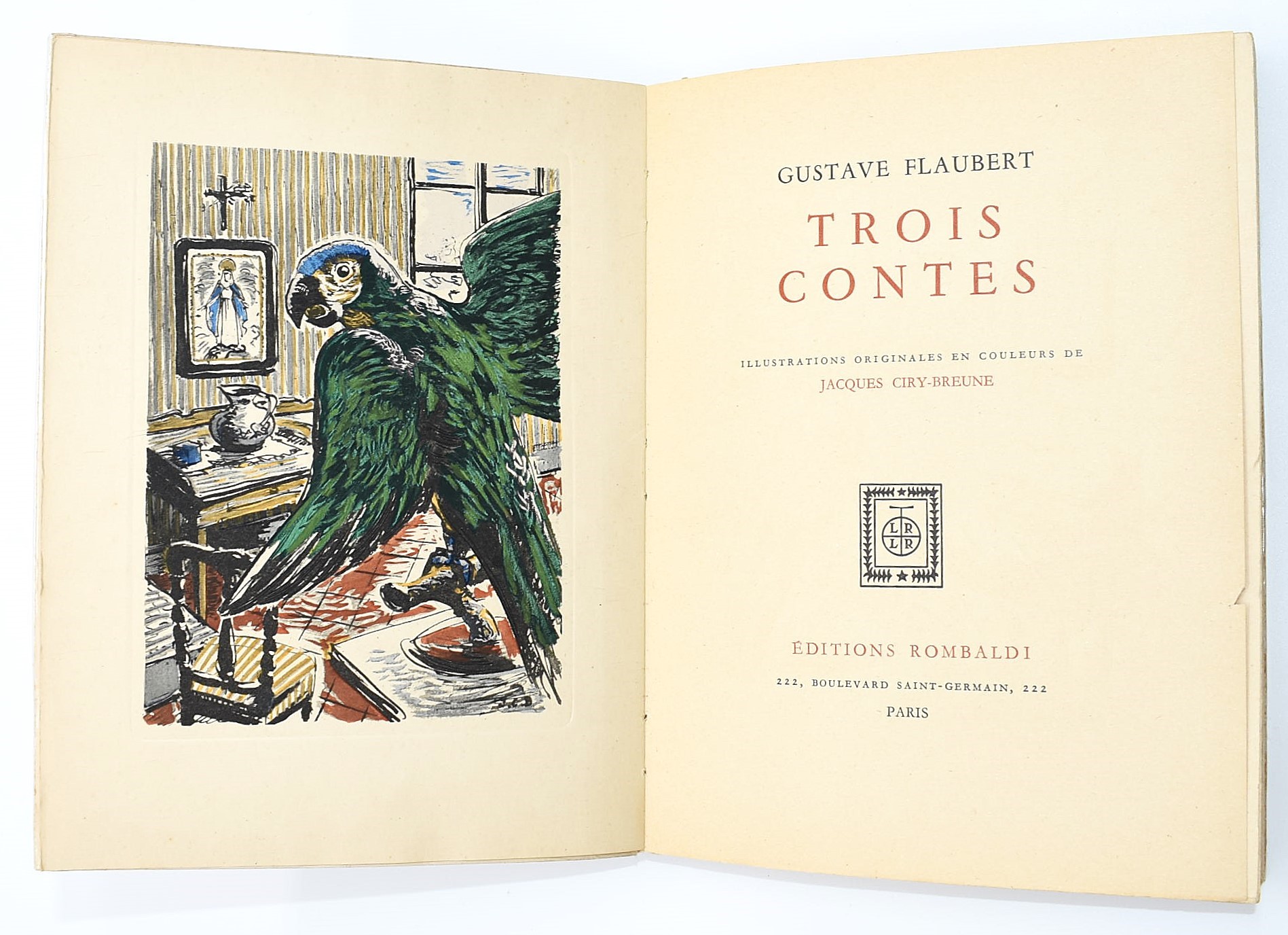 Flaubert, Gustave, Trois Contes (due edizioni illustrate, tirature limitate)