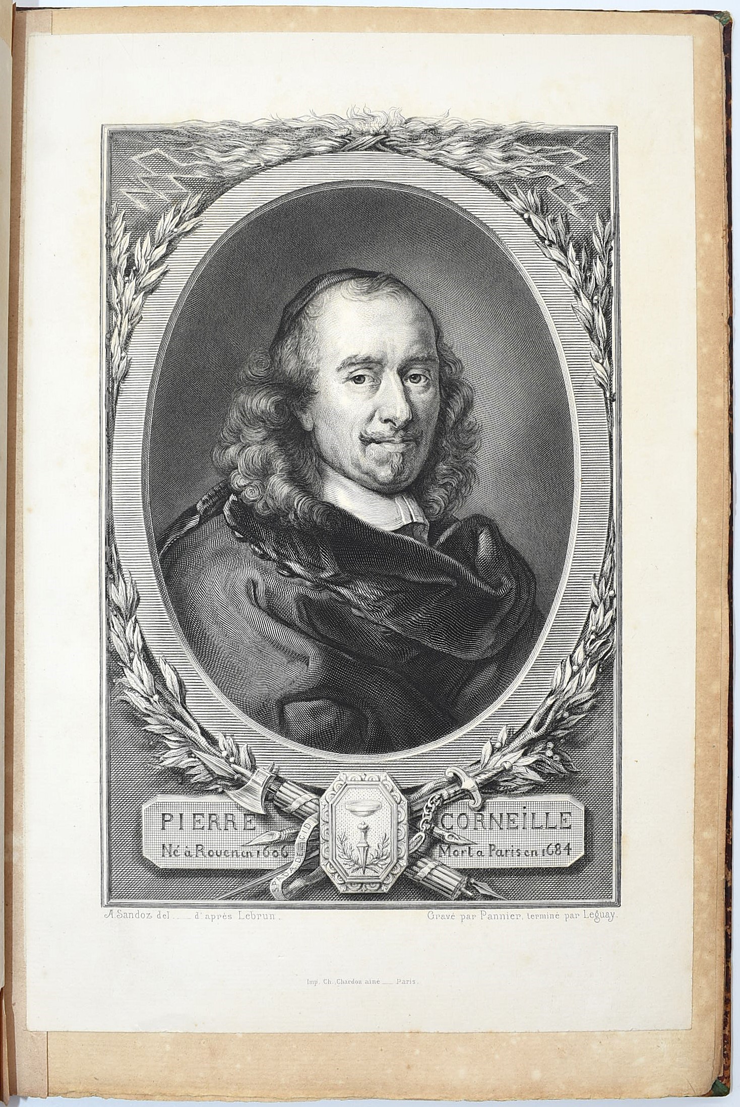 Marty-Laveaux (M. Ch.), Œuvres de P. Corneille – Album illustrato con facsimili autografi (Hachet...