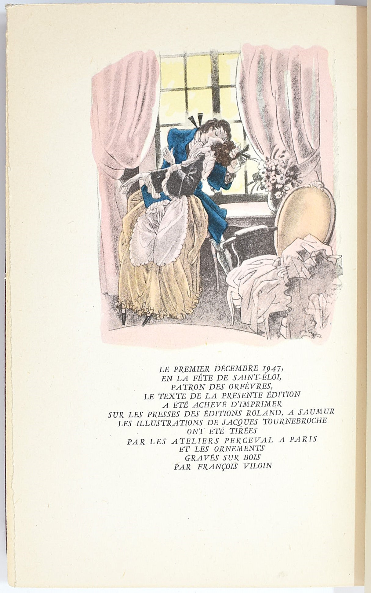 De la Bretonne, Restif: Mes Amours à vingt ans, 1947, esemplare n. 1529/1600