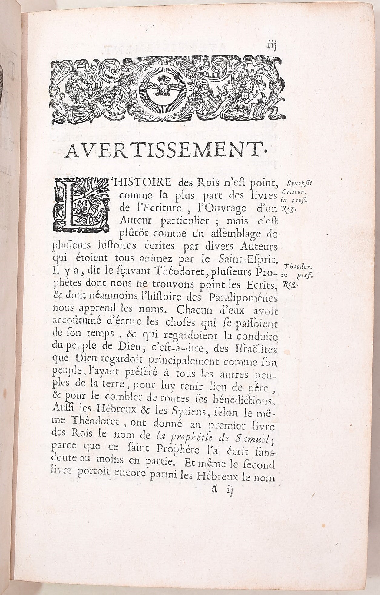 Guillaume Desprez, Les deux derniers livres des rois (1686)
