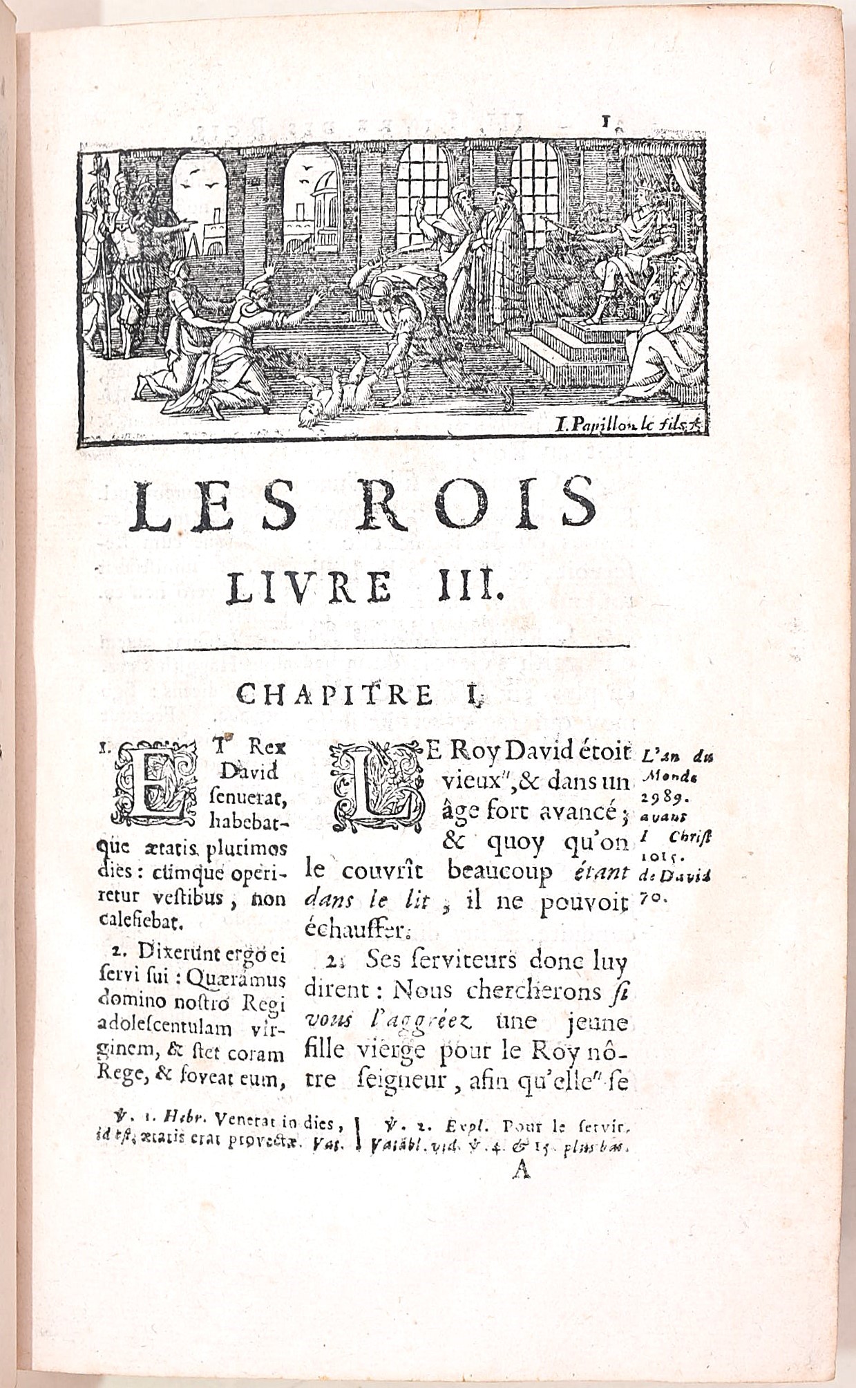 Guillaume Desprez, Les deux derniers livres des rois (1686)