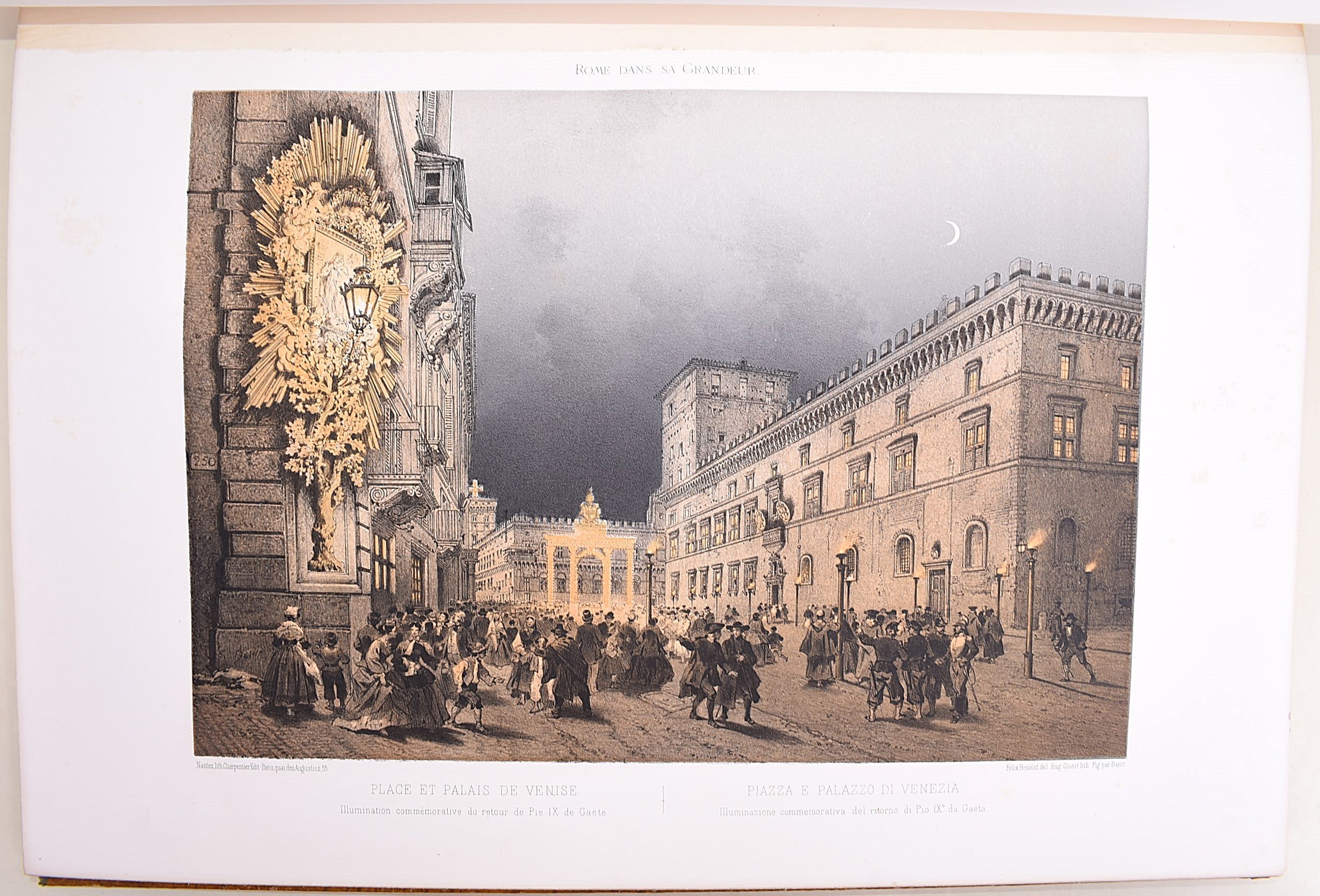 Philippe Benoist e Félix Benoist, Rome dans sa grandeur: vedute e monumenti di Roma, incisioni e ...
