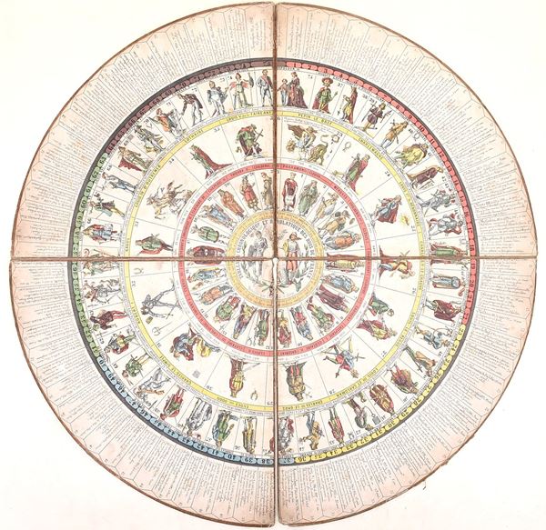 Gioco dell’oca storico - TABLEAU CHRONOLOGIQUE ET DROLATIQUE DES ROIS DE FRANCE (seconda metà XIX secolo)