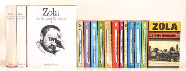 ÉMILE ZOLA – Les Rougon-Maquart e principali romanzi (raccolta mista, 15 volumi)  - Asta Tesori della Bibliofilia Francese & Legature d'arte firmate | Balzac, Rivoluzione, Napoleone: una raccolta d'eccezione tra XVIII e XX secolo - Casa d'Aste Arcadia