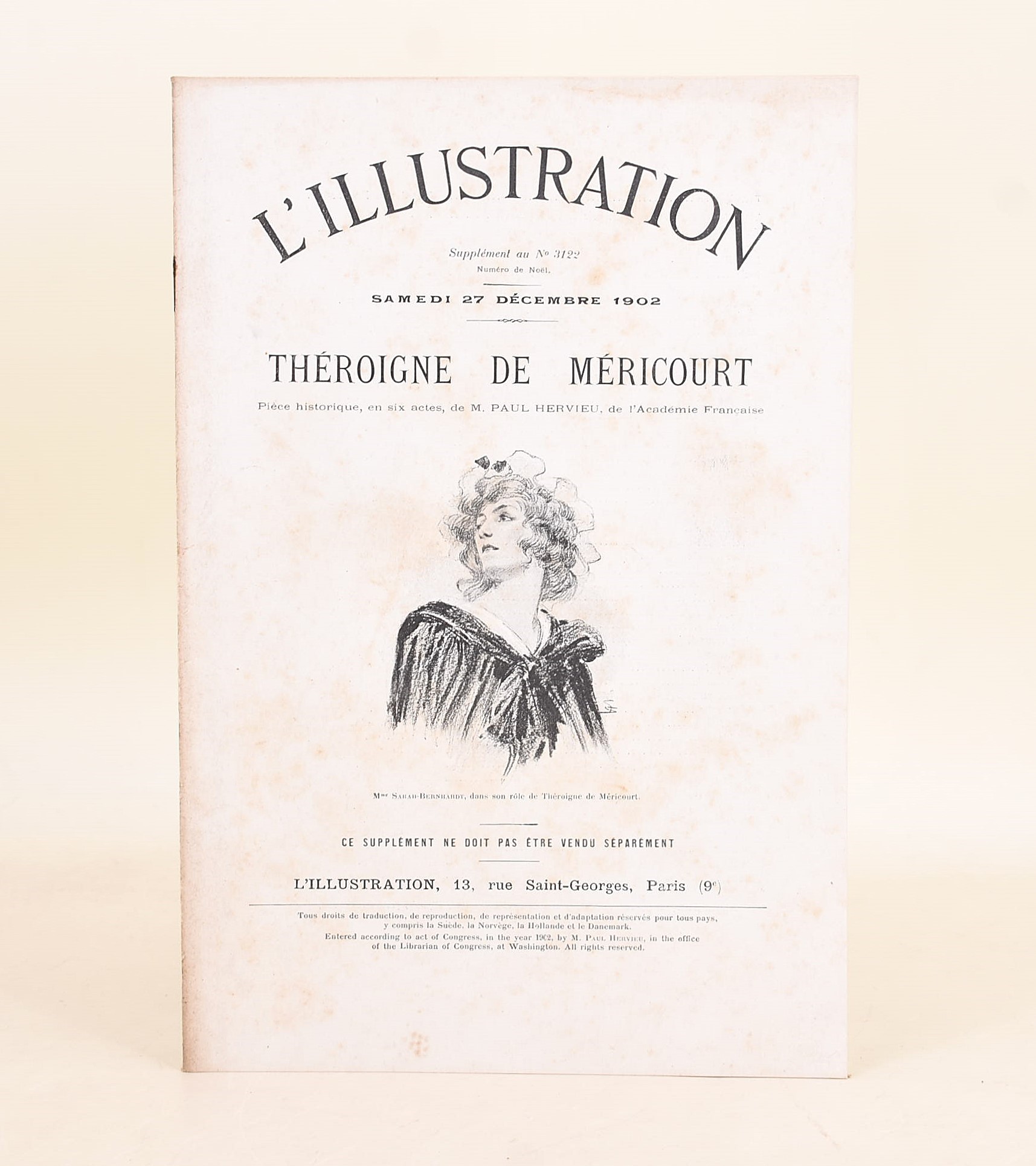 Raccolta di Théâtre Français, 33 faldoni in-4° (circa 1899-1939)