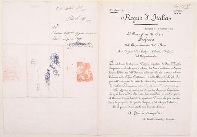 Regno d’Italia, Circolare per Te Deum dopo le vittorie contro i Russi, Bologna 1812