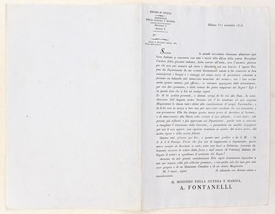 Circolare del Ministro della Guerra e Marina, Incoraggiamento della gioventù italiana alla difesa...