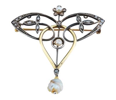 Spilla Liberty con Perle