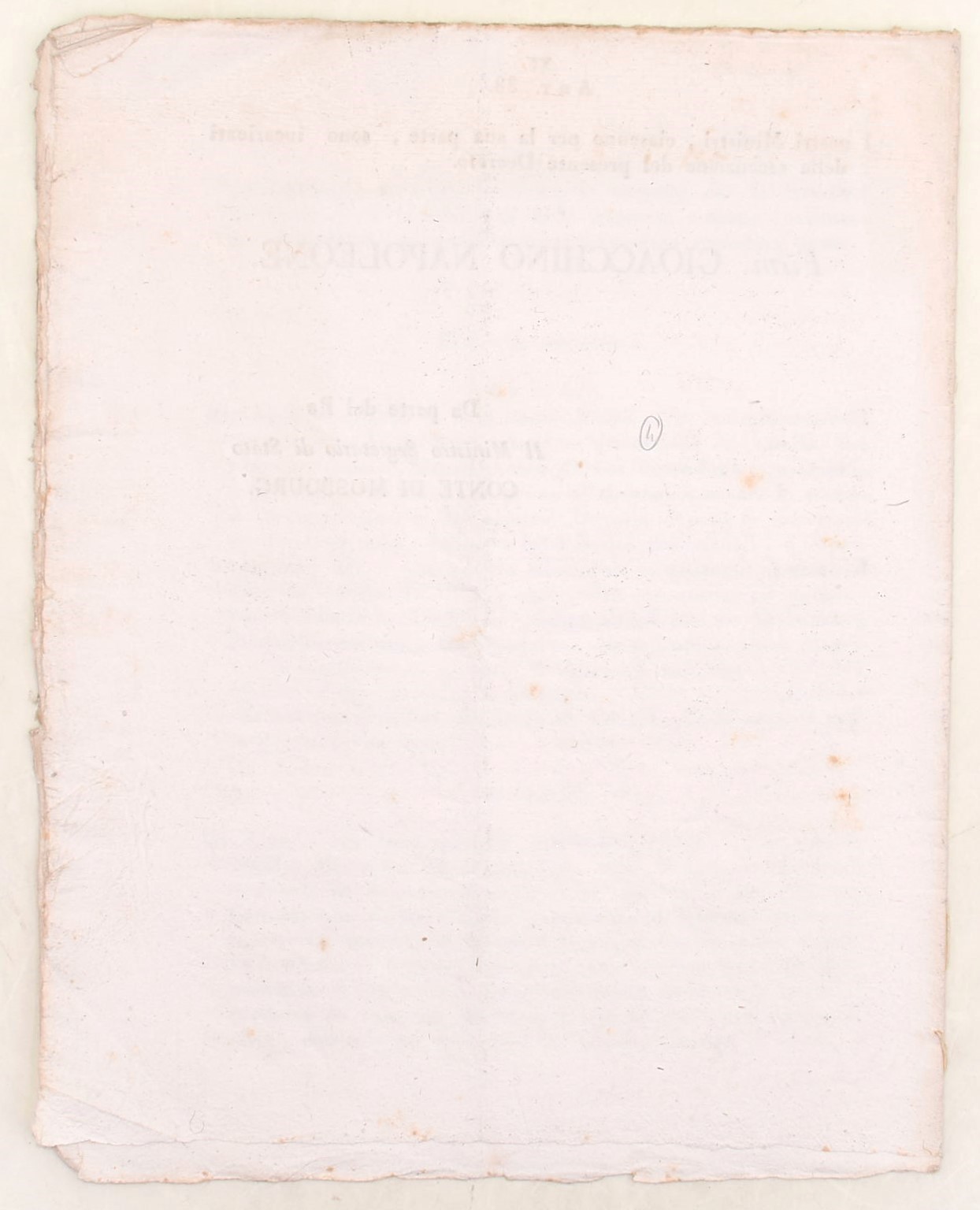 Gioacchino Napoleone (Gioacchino Murat), Decreto per la mobilitazione nazionale e la raccolta del...