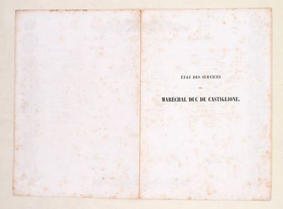Augereau, Charles-Pierre-François, État des services du Maréchal Duc de Castiglione
