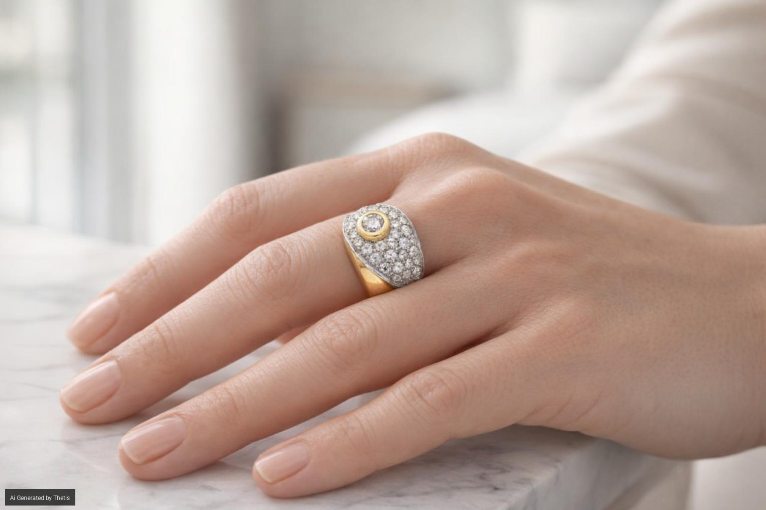 Damiani - Anello in oro e brillanti