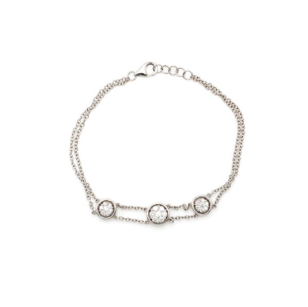 Bracciale in oro e brillanti  - Asta Importanti Gioielli - Casa d'Aste Arcadia