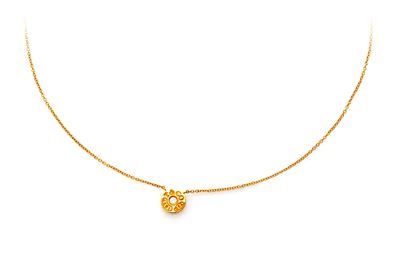 Tiffany, Pendente in oro giallo 750/000 con brillante, collezione 1837