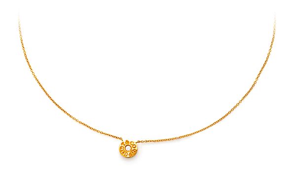 Tiffany, pendente in oro e brillante collezione 1837
