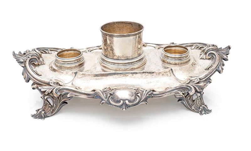 Calamaio in argento, Londra 1844