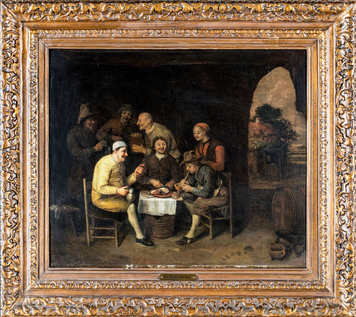Philips De Koninck - Interno di Osteria