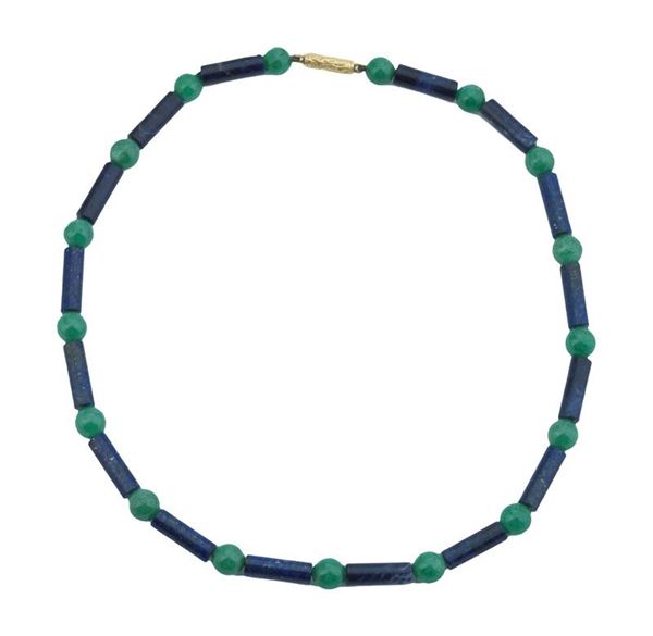 COLLANA LAPIS E SERPENTINO