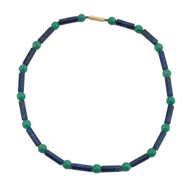 Collana Lapis e Serpentino