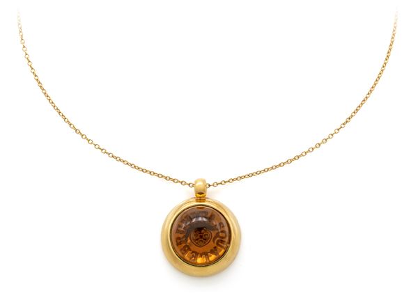 Pasquale Bruni, collana in oro e quarzo