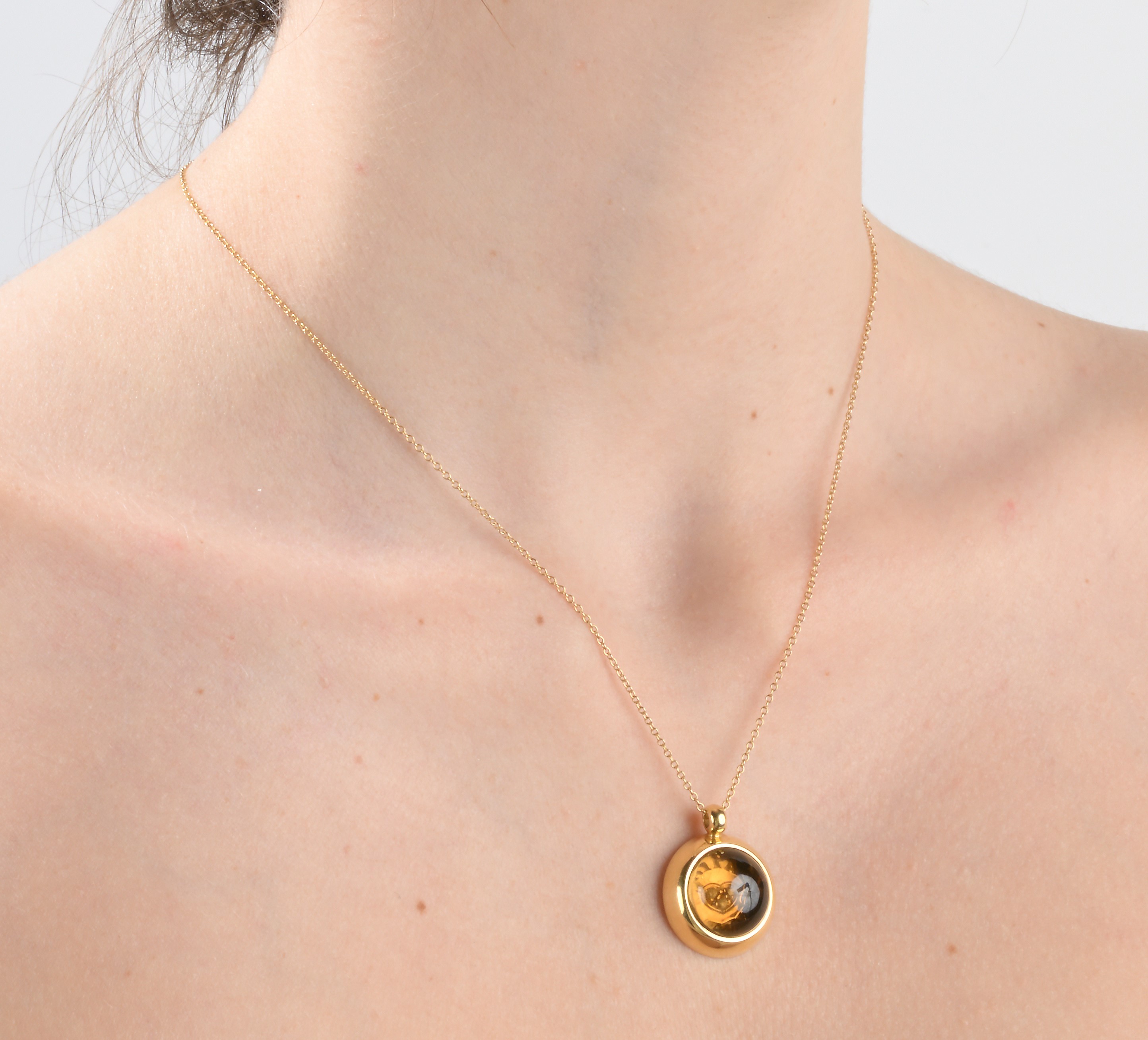 Pasquale Bruni, collana in oro giallo 750/000 e quarzo