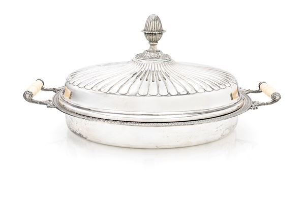 Portavivande ovale con coperchio
