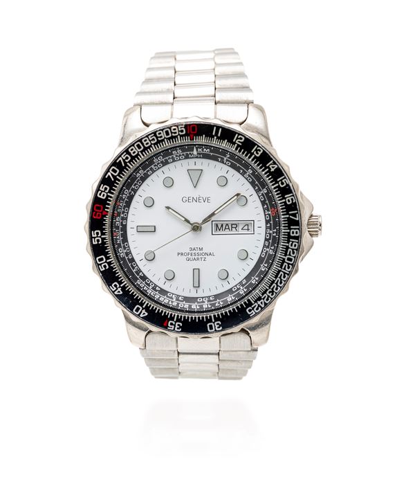 Geneve orologio in acciaio