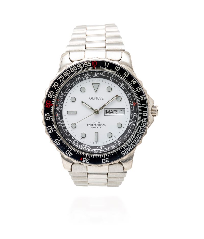 Geneve orologio in acciaio