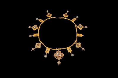 Pierret 1845-1898 Collier in Micromosaico