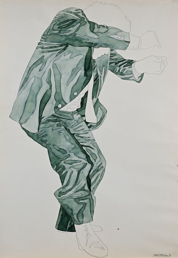 Attilio Steffanoni - Figura di uomo danzante