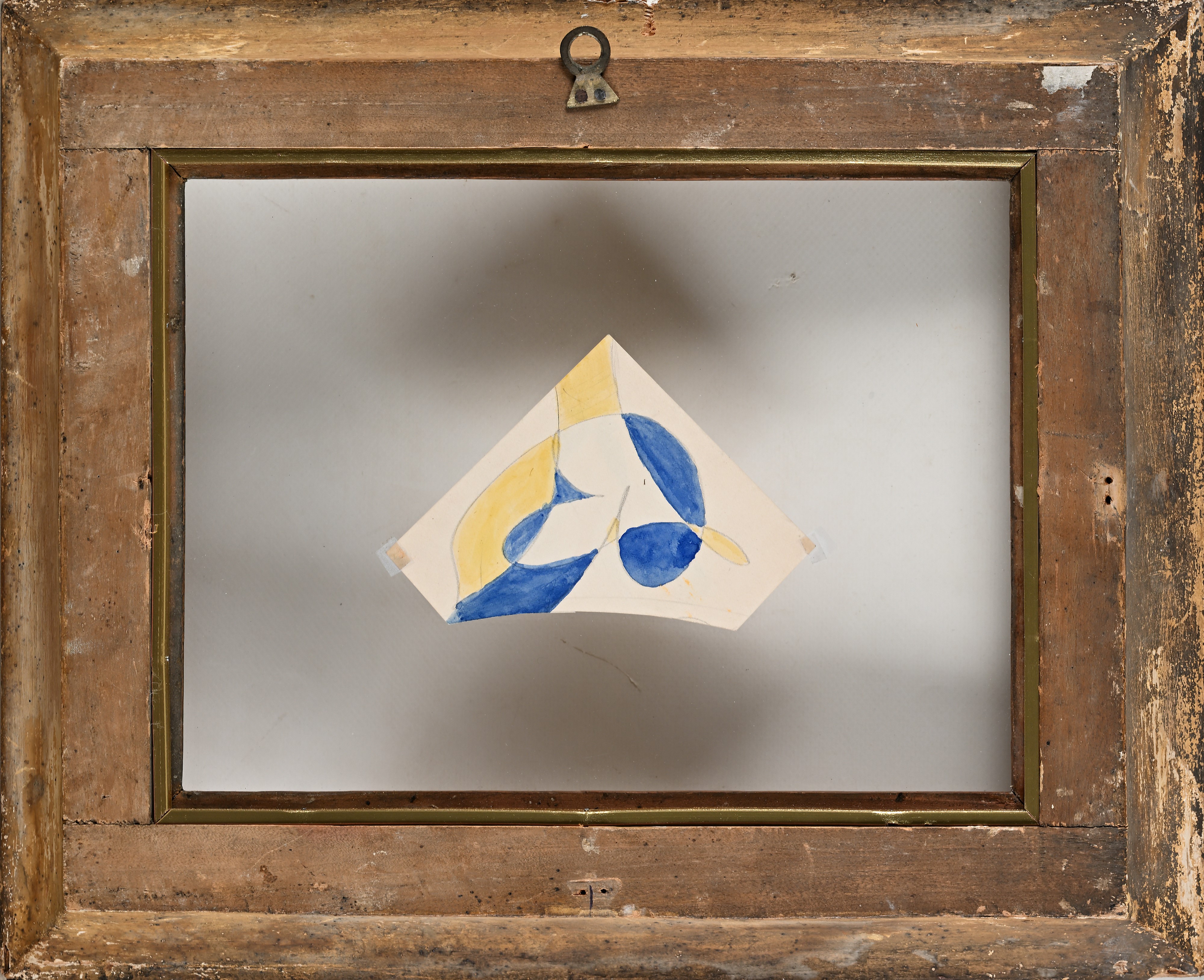 Studio per ricamo giallo e blue