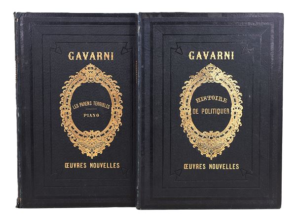 Gavarni. Histoire de politiquer / Les Parens Terribles / Piano. Paris, Librairie nouvelle, s.d.