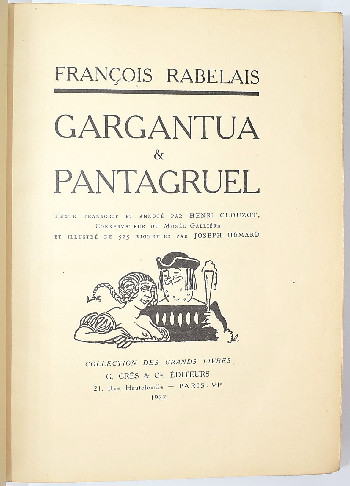François Rabelais, Gargantua & Pantagruel, edizione illustrata, 1922