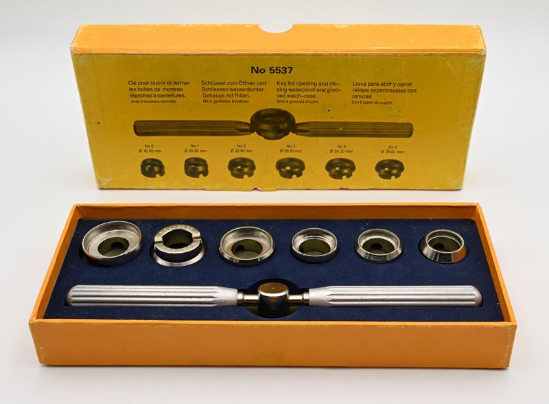 Bergeon, Apricasi per orologi Oyster con kit completo di 6 tasselli in acciaio (n. 5537)